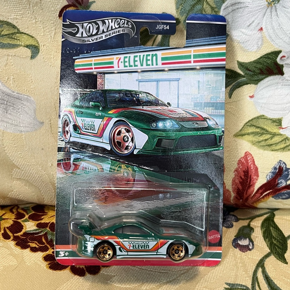 NIB! Hot Wheels Silver Series 7-Eleven Toyota Supra 7/11 Exclusive